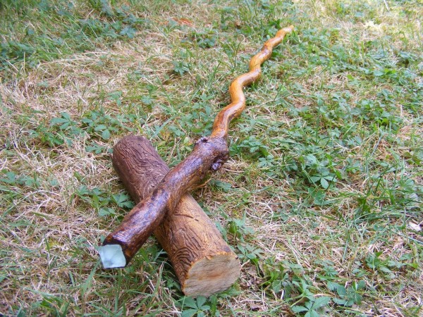 The stick and the alive one