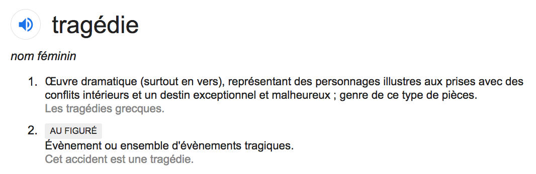 TRAGÉDIE