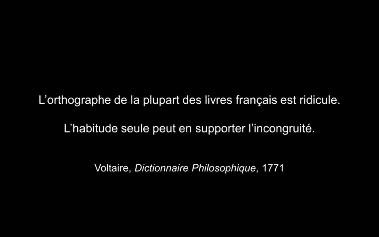 LA FAUTE DE L&rsquo;ORTHOGRAPHE